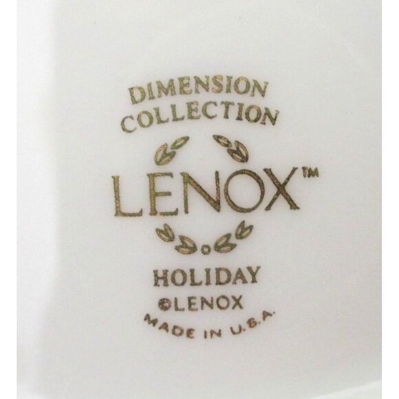 Lenox Holiday Dimension Collection Tray With Center Handle - Vintage Serveware - Picture 5 of 6
